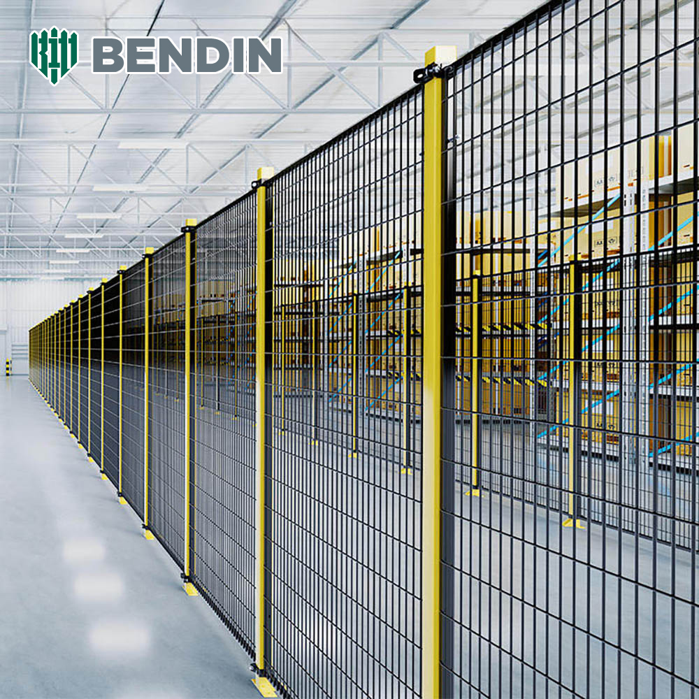 Robot Work Area Safety Fence Galvanized Steel Machine Guarding Barrier for Industrial Automation Protection