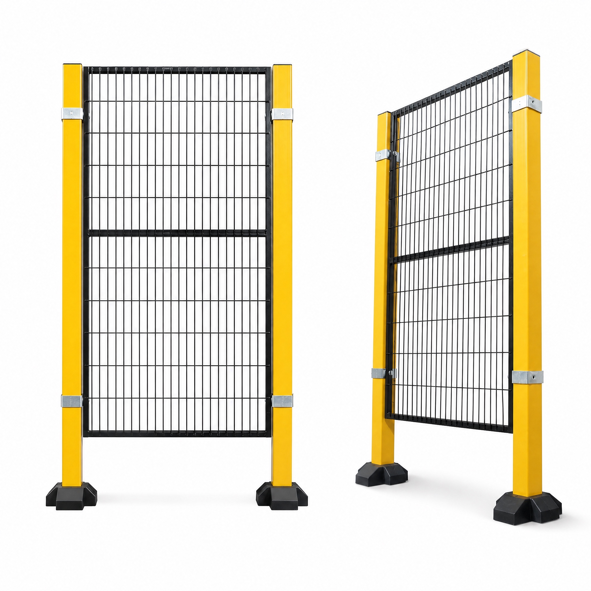 Production Line Isolation Safety Fence, Metal Protective Barrier for Factory Workshop, CE Certified, OEM Available