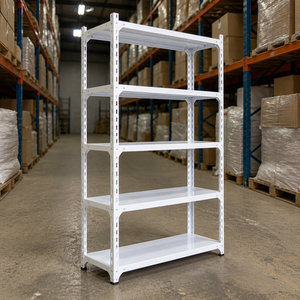 5 Tier Storage Rack Adjustable Metal Shelving Unit Boltless Heavy Duty Shelf