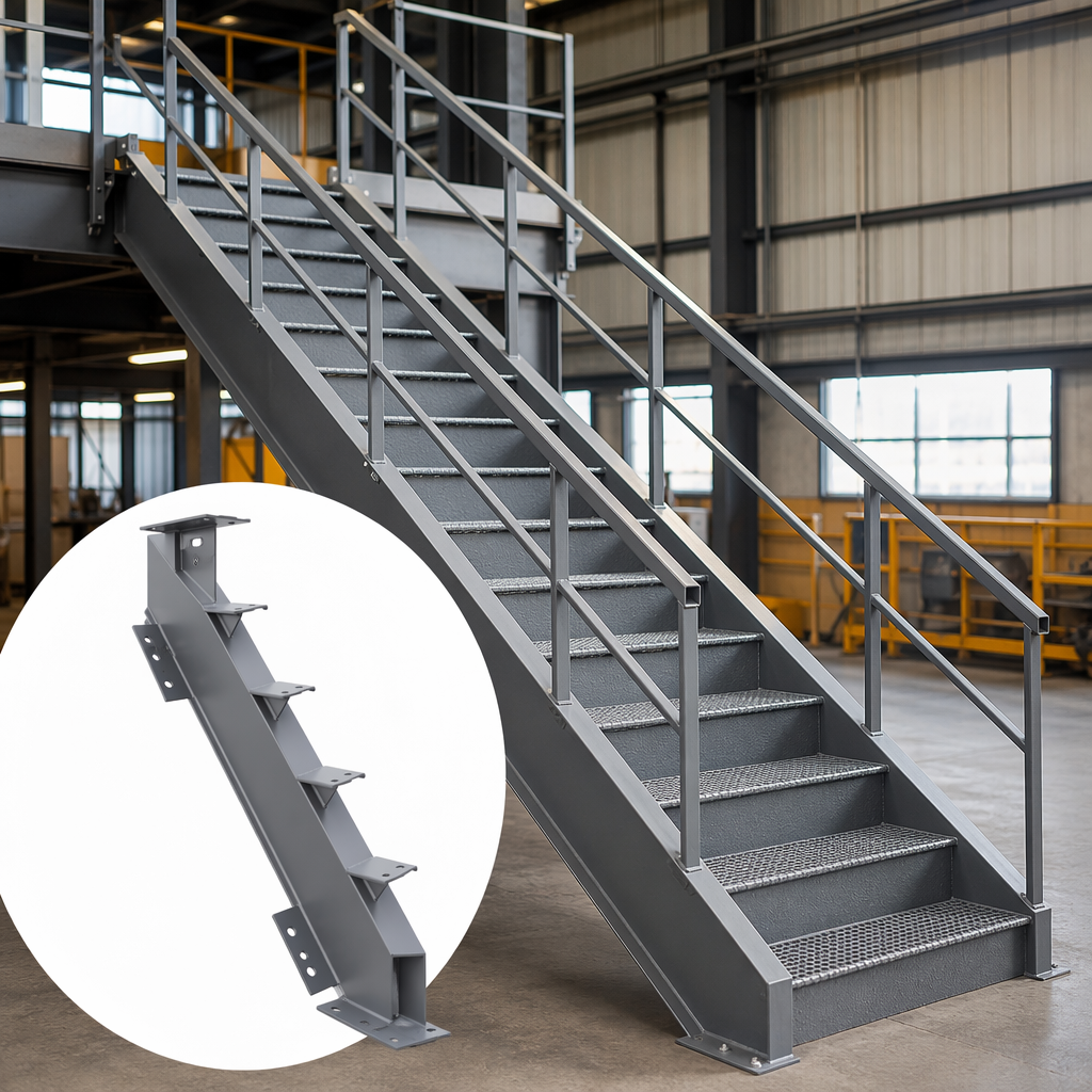Custom OEM Grating Platform Panel | Precision Steel Welded Structure For Factory Mezzanine Access