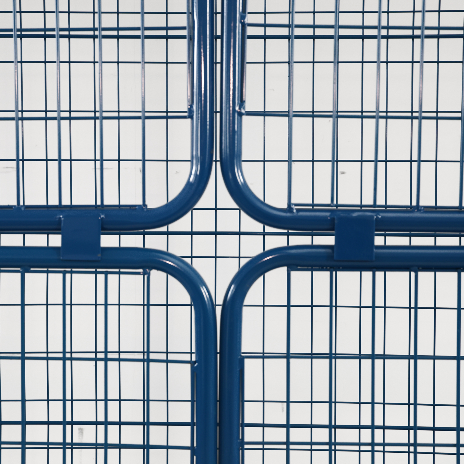 Foldable Roll Container With Z Shape Design Space Saving Steel Cage for Cargo Transport