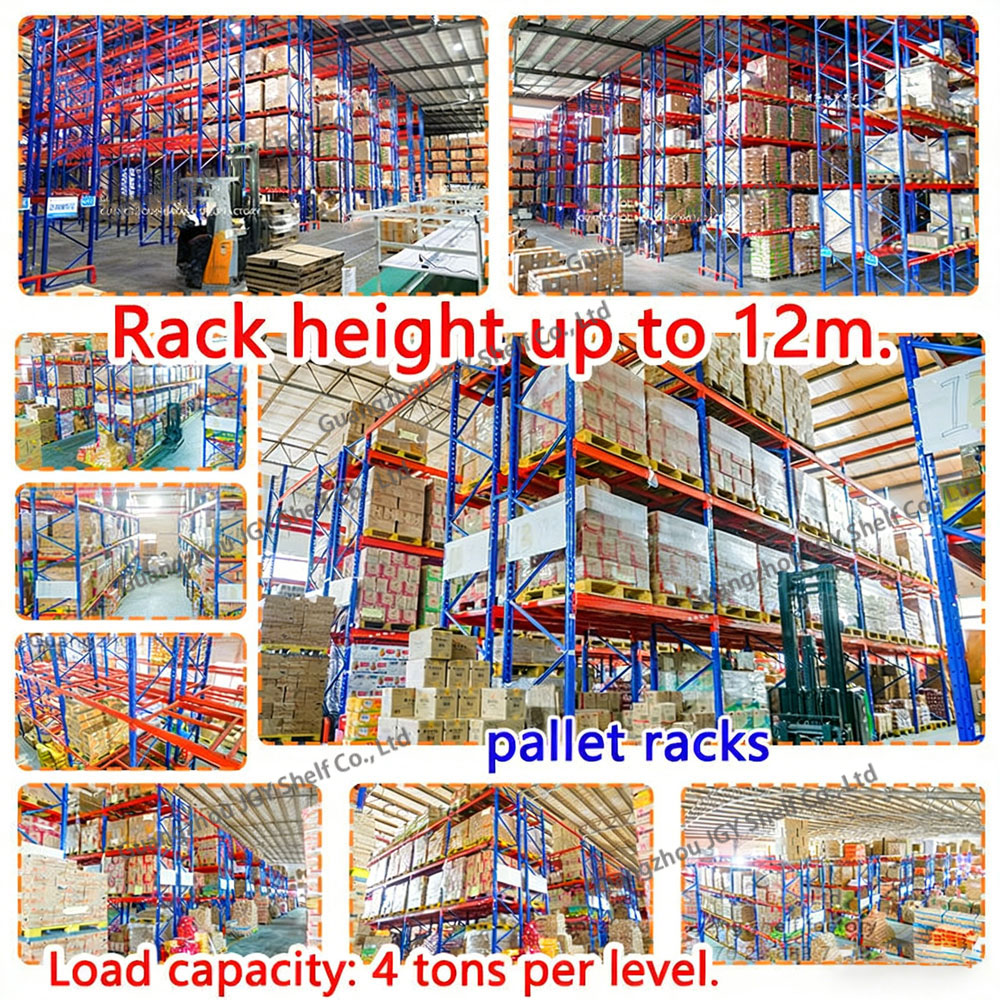 Industrial Storage Rack Heavy Duty Beam Pallet Heavy Duty Cross Beam Rack for Automotive Parts Warehouse Storage 2000kg 3000kg