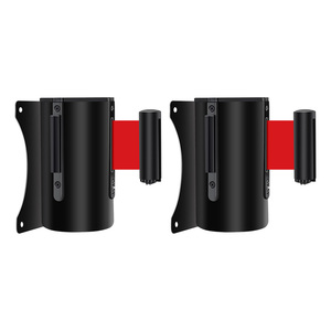 Warehouse Safety Warning Wall Mounted Retractable Belt Barrier
