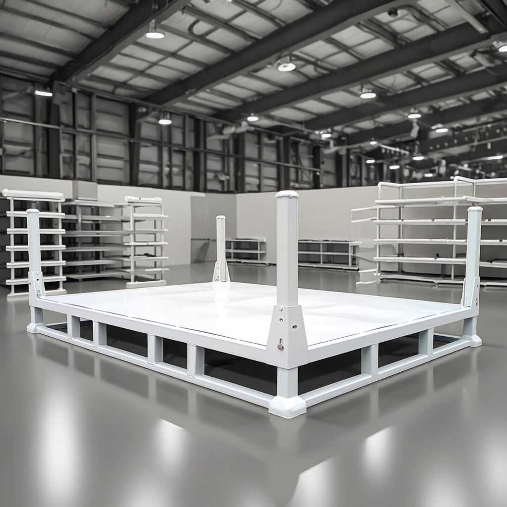 Heavy-Duty Q235 Steel Pallet With Poles | Heavy-Duty Collapsible Design For Warehouse Stacking &amp; Logistics