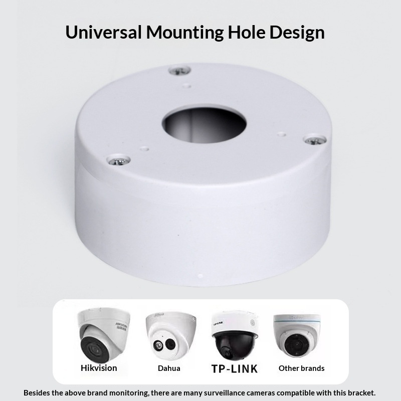 134s PP Waterproof Cable Concealment Box Thickened Security Cameras Housing Wall-Mounted Dome Camera Bracket Cable Reel