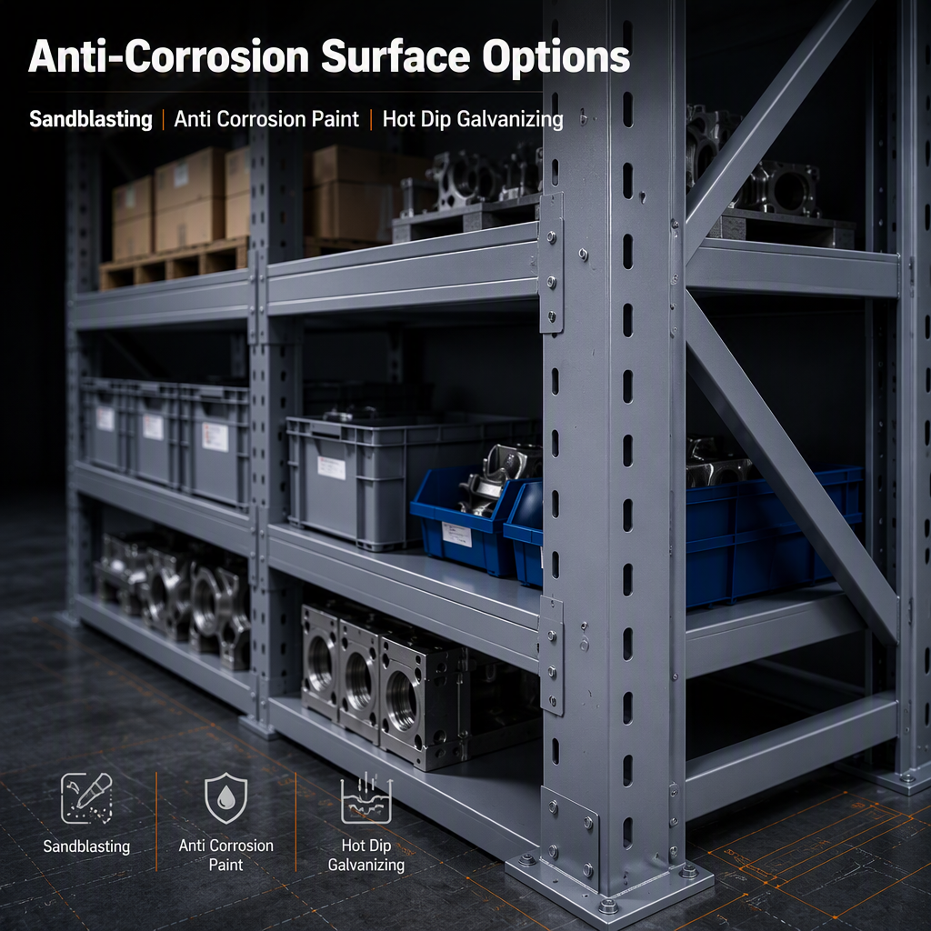 ISO9001 Certified Custom OEM Stainless Steel Shelving Frame | Heavy Duty Welded Fabrication Anti-Corrosion for Warehouse Storage