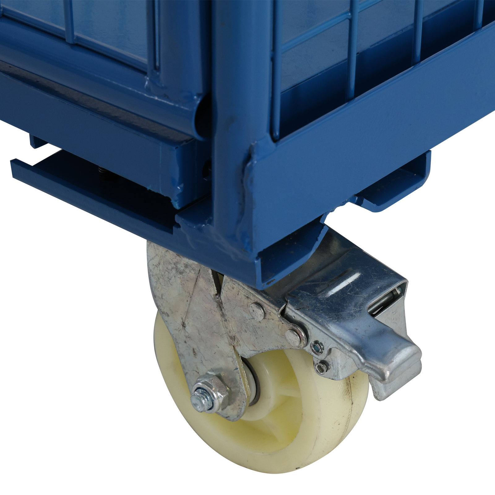 Foldable Roll Container With Z Shape Design Space Saving Steel Cage for Cargo Transport