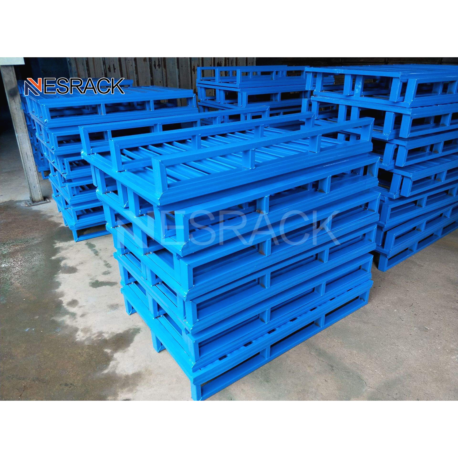 Warehouse Storage Industrial Heavy Duty Steel Metal Pallet Cheap Durable Welded Steel Pallet Manufacturers Industrial Pallet