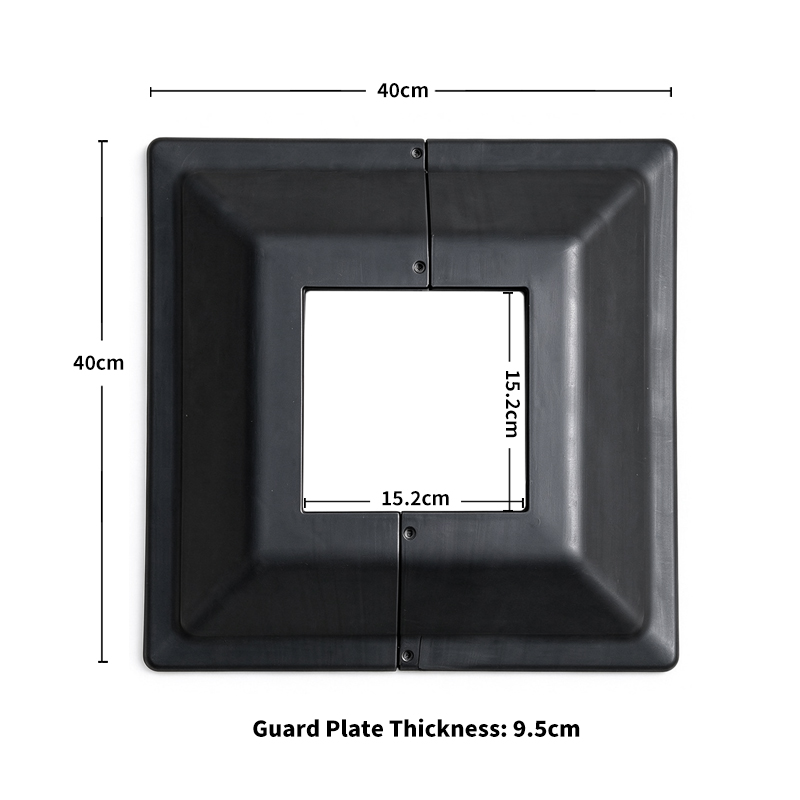 Factory Custom 150mm 6 Inch PE Column Base Protector Safety Guard for Warehouse Racks Post ANBOO