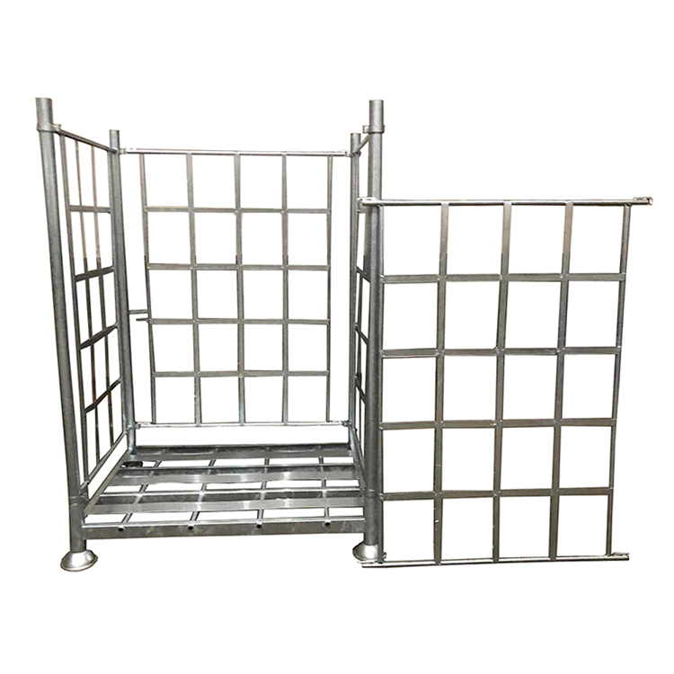 Heavy Duty Stackable Steel Stillage Warehouse Storage Racks Steel Pipe Galvanized Metal Post Pallet Convertor