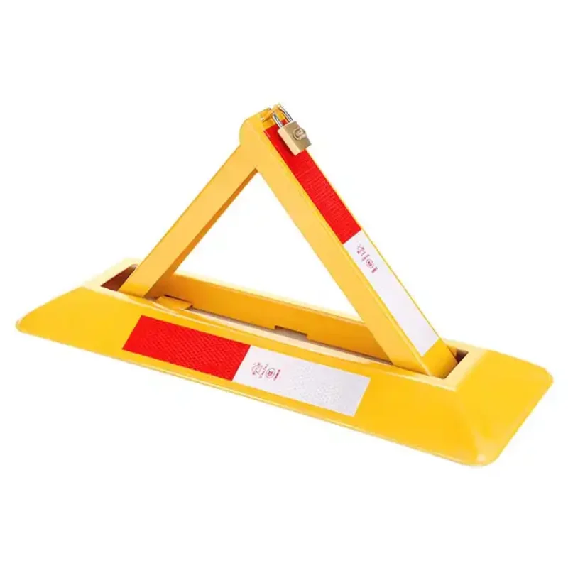 Portable Folding Vehicle Security Barrier Offers Safety &amp; Protection For No Parking Spaces Or Lots