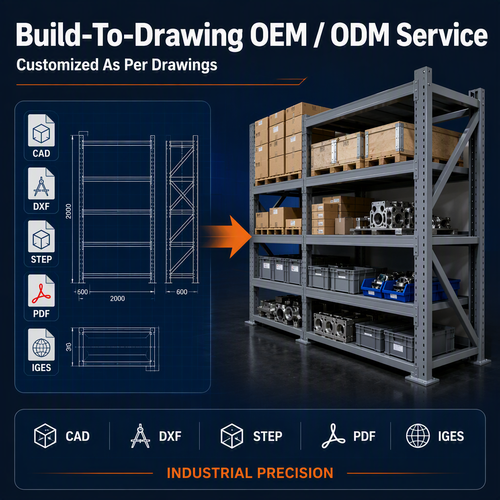 ISO9001 Certified Custom OEM Stainless Steel Shelving Frame | Heavy Duty Welded Fabrication Anti-Corrosion for Warehouse Storage