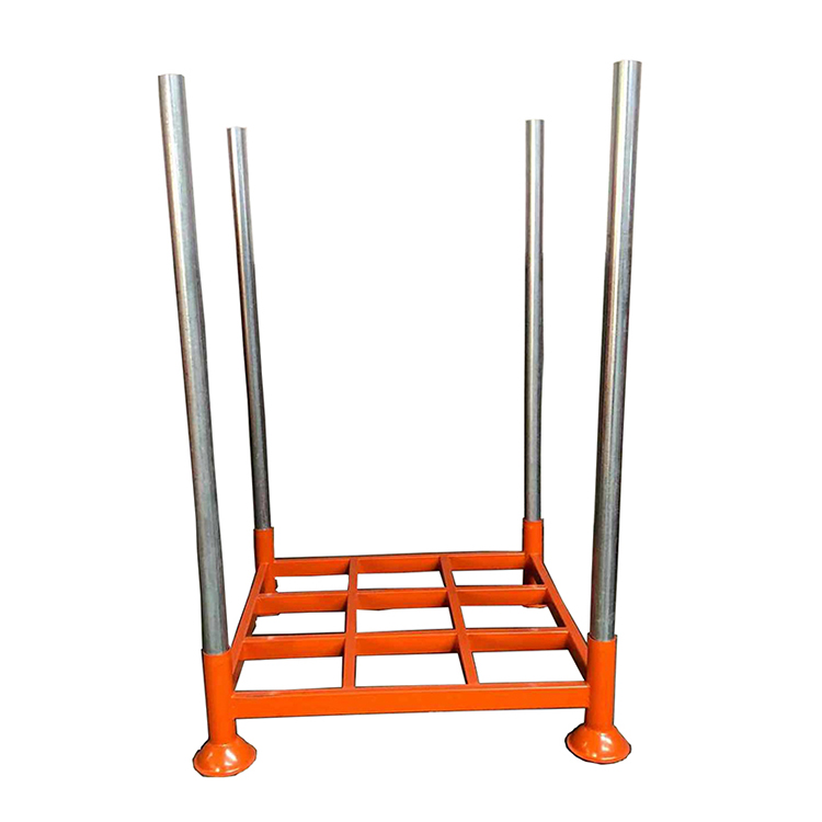 Heavy Duty Stackable Steel Stillage Warehouse Storage Racks Steel Pipe Galvanized Metal Post Pallet Convertor