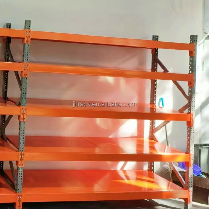 Industrial Warehouse Longspan Steel Storage Rack Medium Duty Stacking Shelves Boltless Shelving For Sale