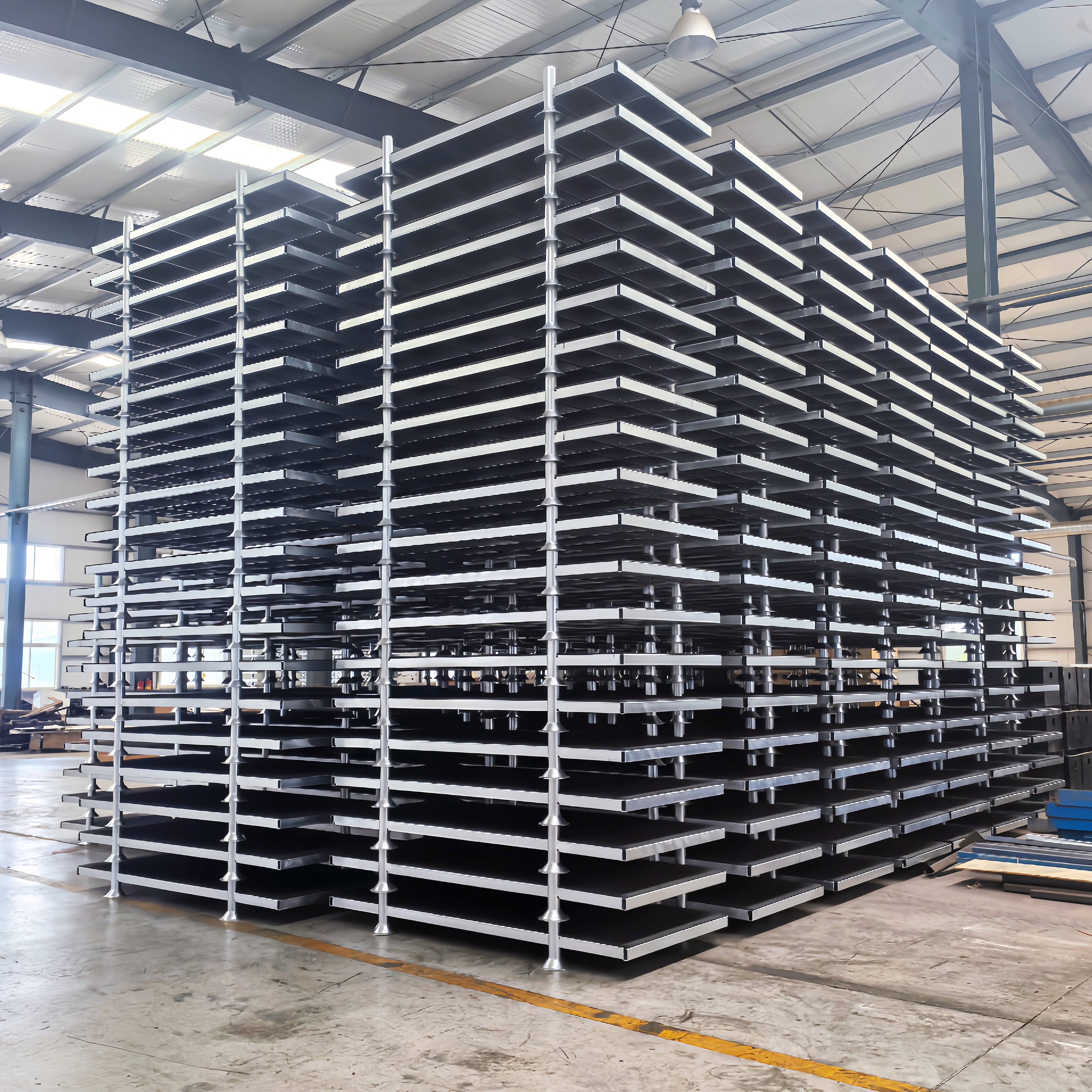 Steel Pipe Post Pallet with Galvanized Coating Industrial-Grade Stackable Metal Pallets Steel Pallet