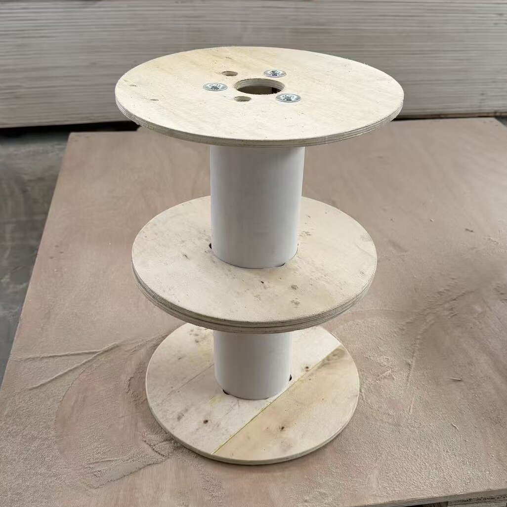 Plywood Wooden Cable Spool Heavy Duty Industrial Empty Wire Cable Reel