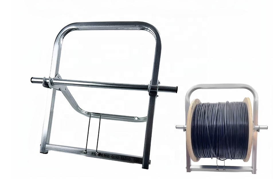 Foldable Galvanized Steel Cable Caddy Wire Spool Rack for Tools-OEM Customizable