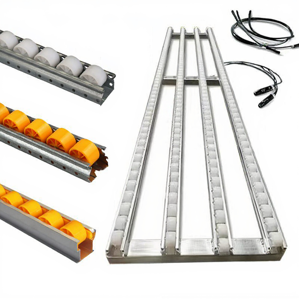 Langle Carton Flow Rack System Sliding Roller Shelf for Warehouse Storage Slide Warehouse Rack