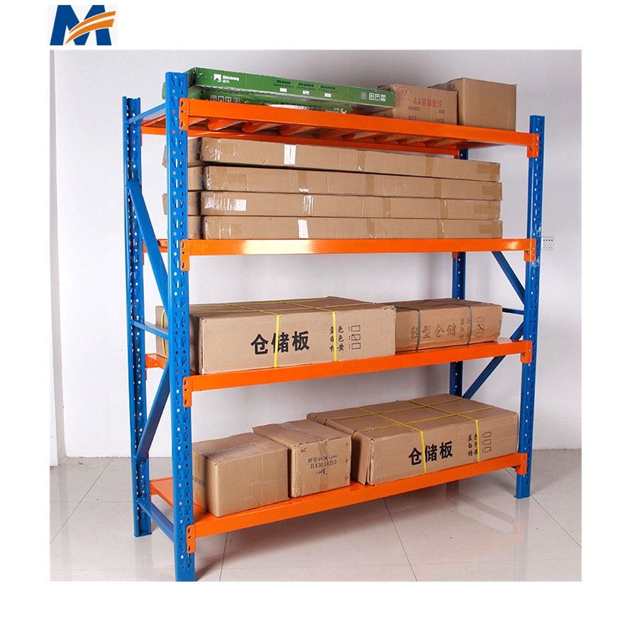 Light Duty Rack Steel Storage Racks Longspan Shelving for Garage and Warehouse Corrosion Protection Metal Shelving