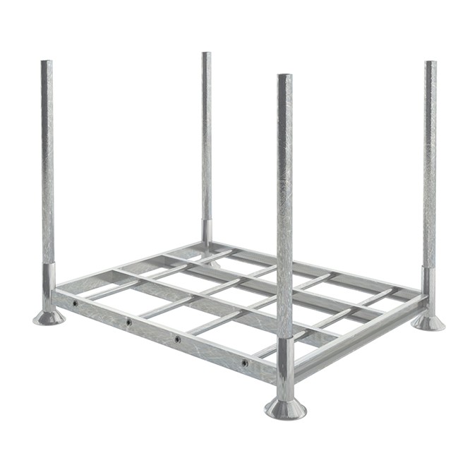 TER M1-2.0T Stackable Post Pallet Mild Steel Q235 Hot-Dip Galvanized Unassembled Rack 2000KG Capacity Storage Equipment