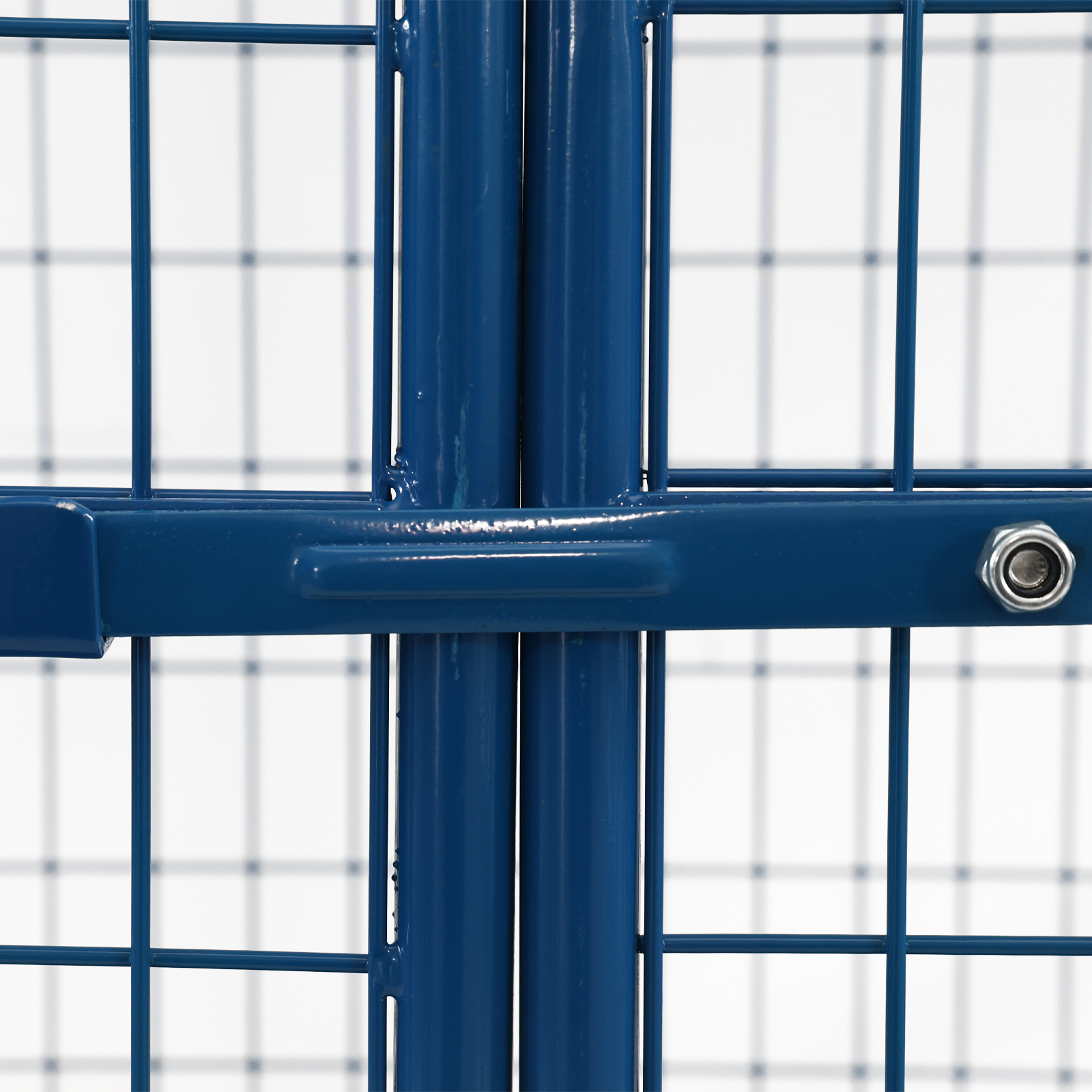 Foldable Roll Container With Z Shape Design Space Saving Steel Cage for Cargo Transport