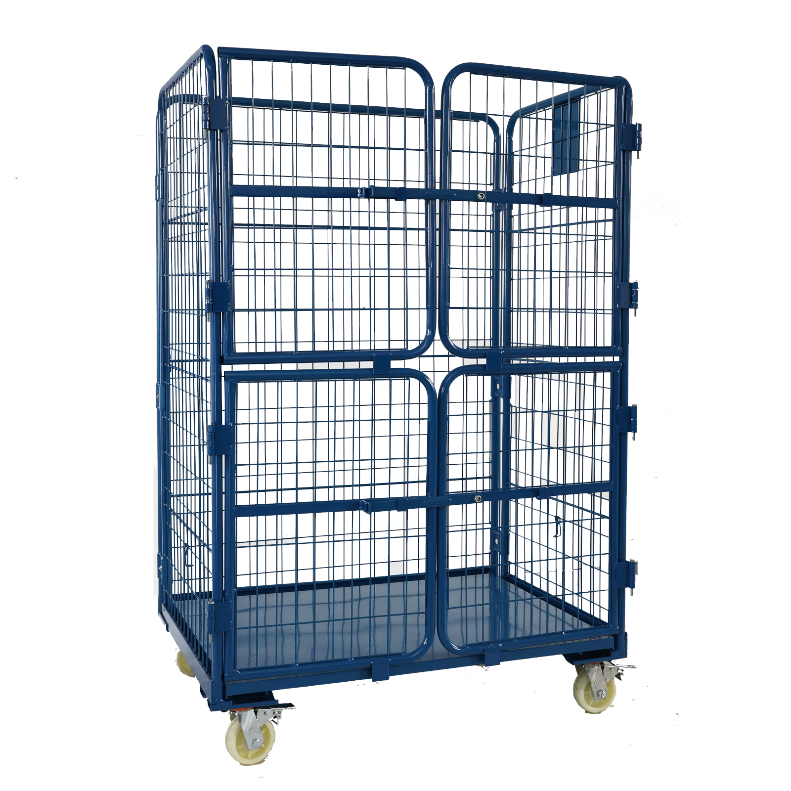 Foldable Roll Container With Z Shape Design Space Saving Steel Cage for Cargo Transport