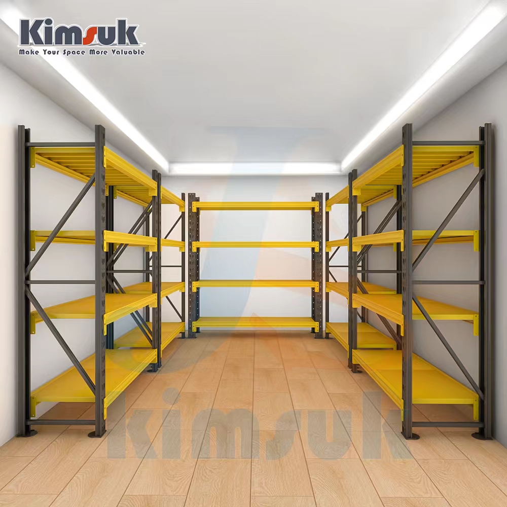 Kimsuk 5 Layers 100-500KG Load Warehouse Rack Wire Storage Shelf Goods Steel Rack &amp; Shelving Etagere De Rangement