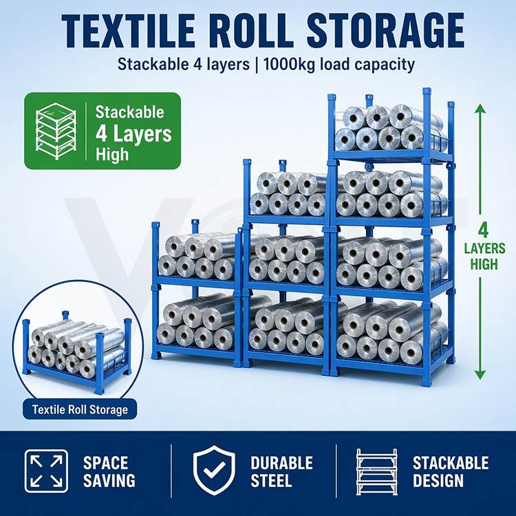 Stackable Welded Steel Metal Space Saving Storage Logistics Custom Industrial Collapsible Pallet