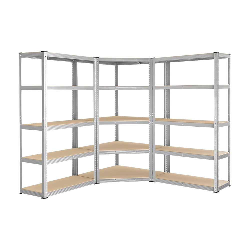 Electronic Commercial 5 Layer Steel Storage Shelving Racks Heavy Duty Warehouse Shelves Boltless Rivet Rack Easy Assemble