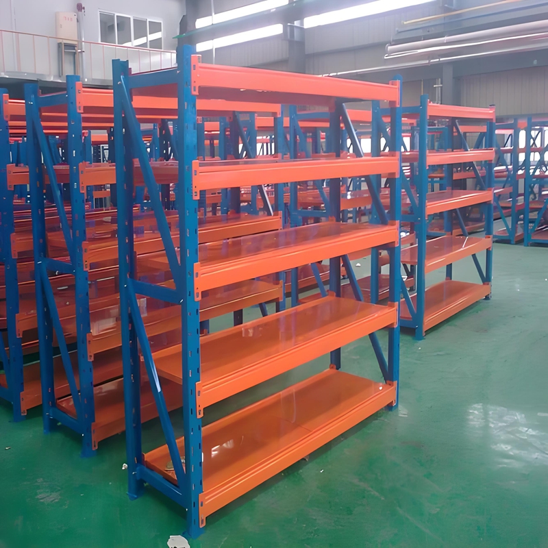 Adjustable 5-Layer Steel Metal Stacking Racks &amp; Shelves Anti-Rust Efficient Warehouse Storage Solution