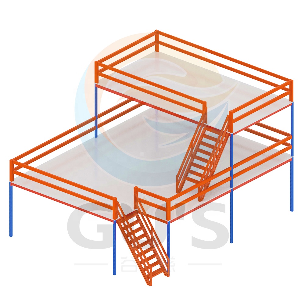 2024 Multi-Level Mezzanine Floor System Corrosion Protection Steel Frame Platform Multi-Layer Mezzanine Floor Frame System