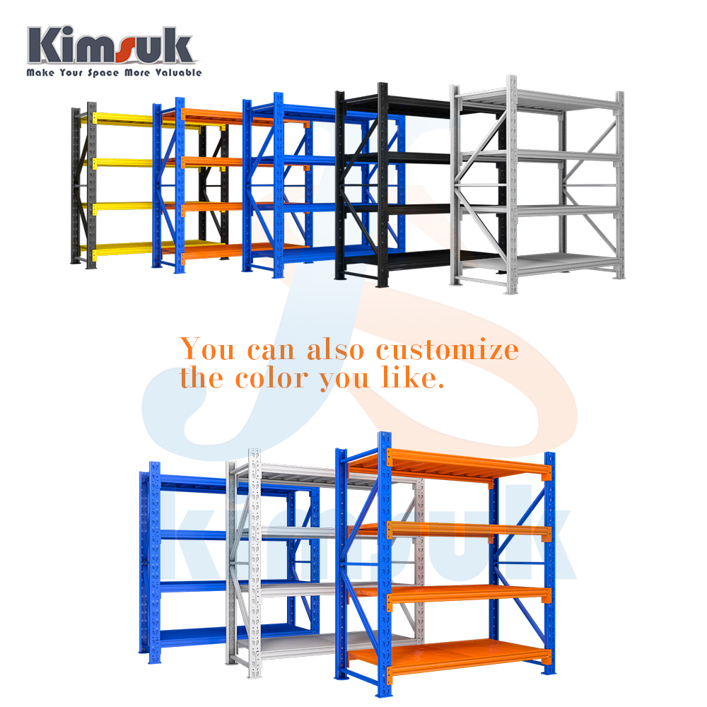 Kimsuk 5 Layers 100-500KG Load Warehouse Rack Wire Storage Shelf Goods Steel Rack &amp; Shelving Etagere De Rangement
