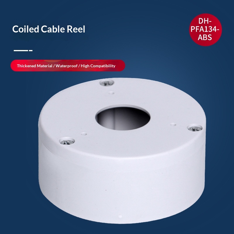 134s PP Waterproof Cable Concealment Box Thickened Security Cameras Housing Wall-Mounted Dome Camera Bracket Cable Reel