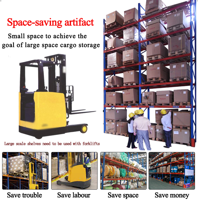 Heavy duty storage pallet rack system