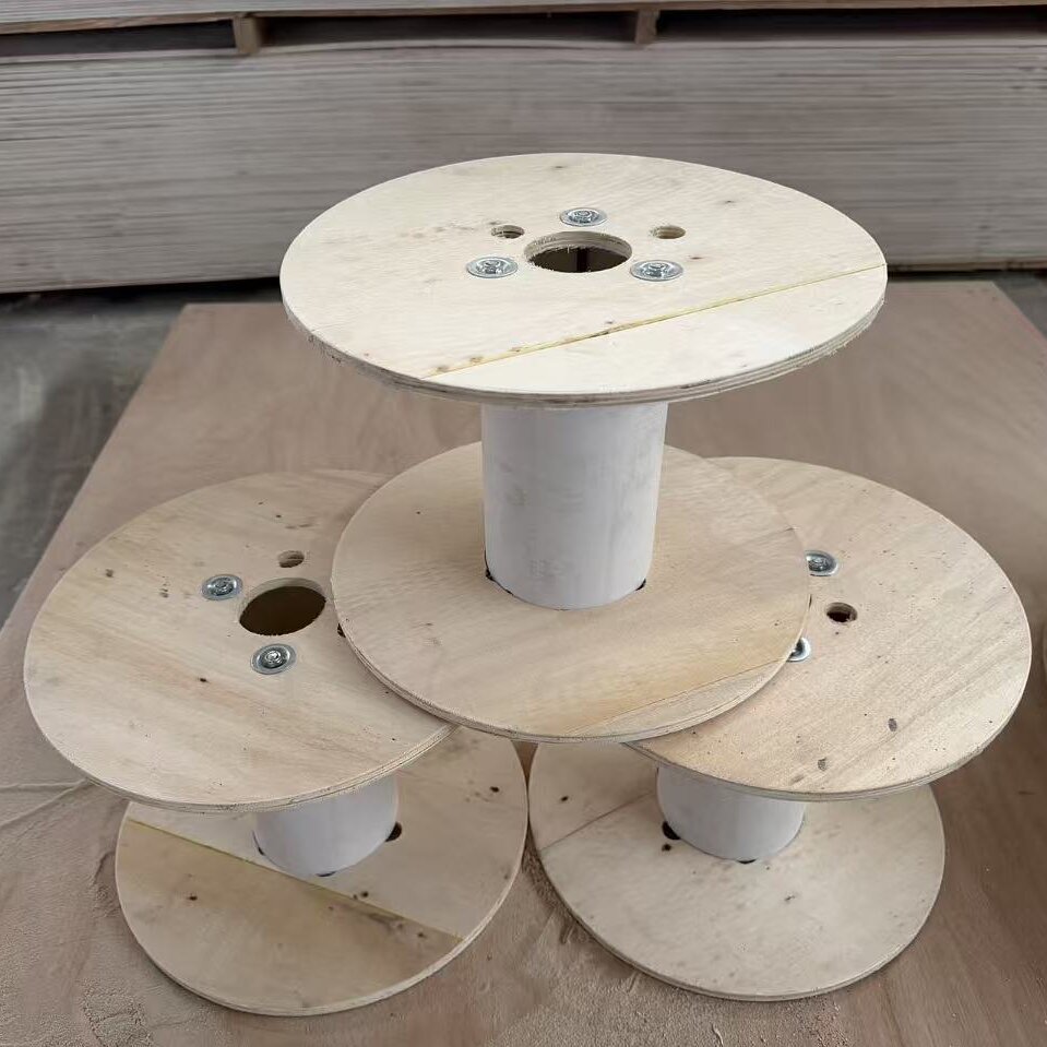 Assembly Type Plywood Spool Detachable Empty Wooden Wire Cable Reel Semi-Automatic Multifunctional Brand BR Model 2026-8-4 1.8kg
