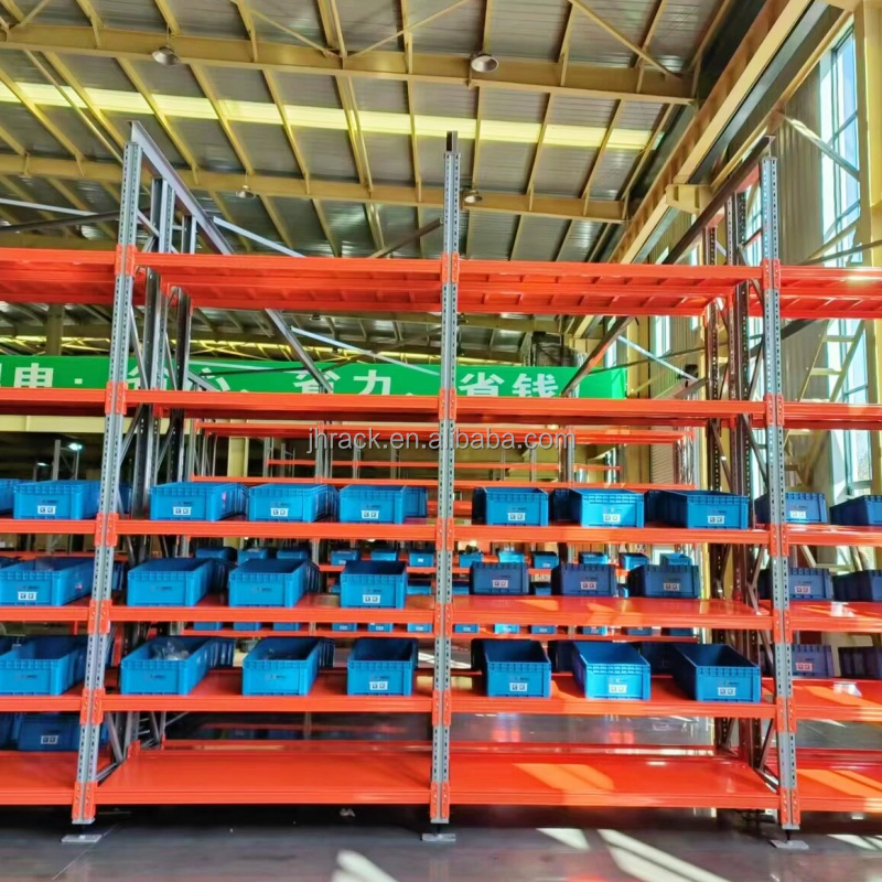Industrial Warehouse Longspan Steel Storage Rack Medium Duty Stacking Shelves Boltless Shelving For Sale