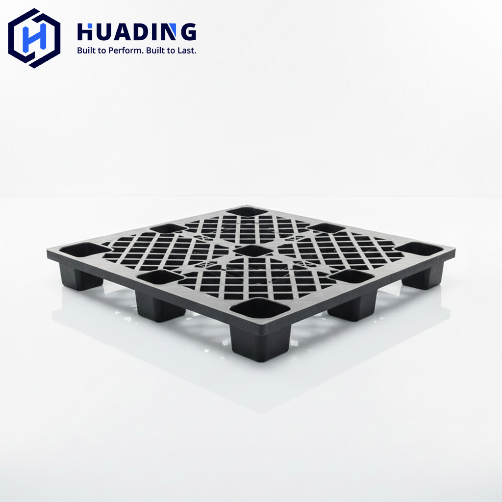 HUADING High Density Grid Plastic Pallet 4-Way Nestable Light Duty Export Shipping Eco-Friendly Anti slip Plastic Pallets