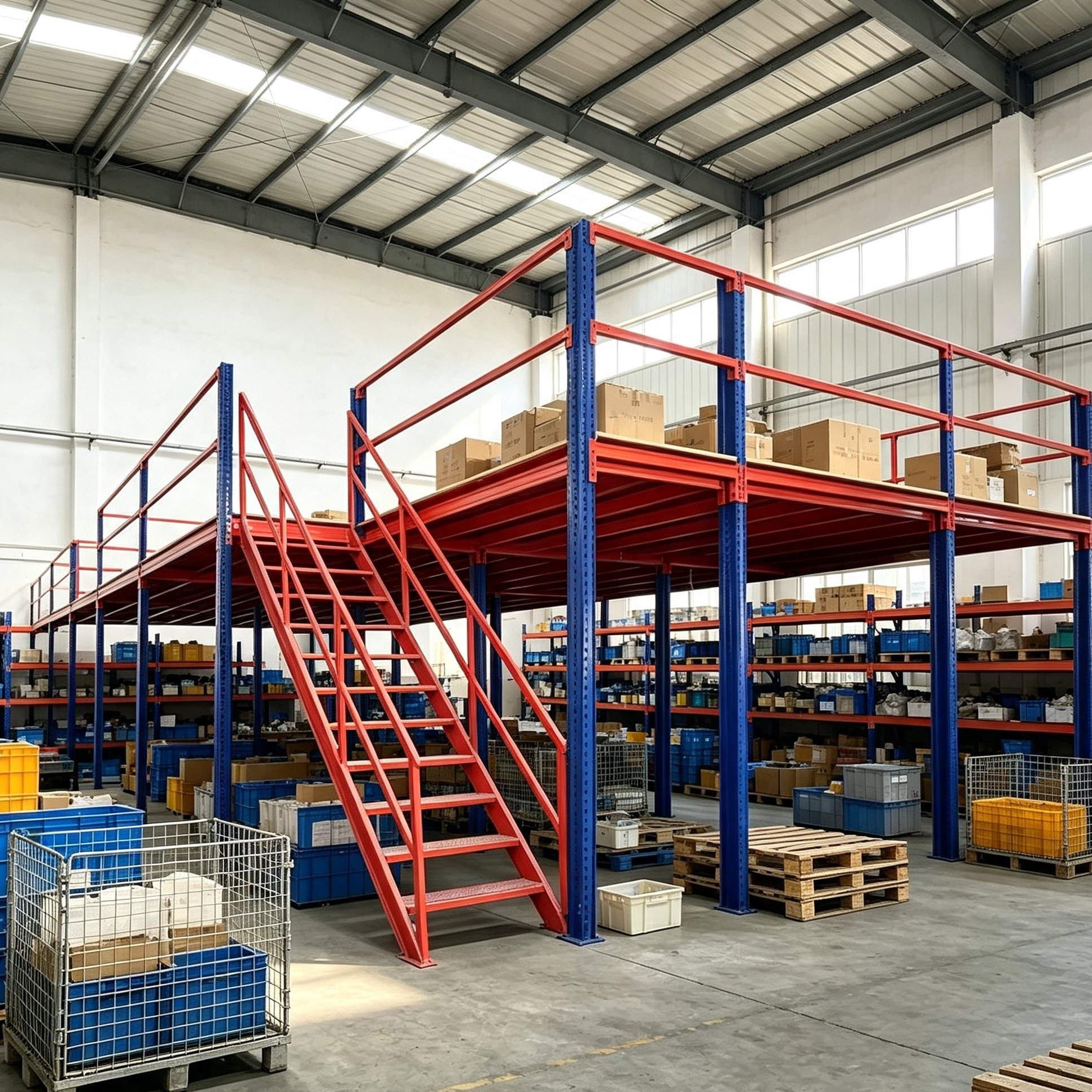 Heavy Duty Industrial Storage Warehouse Racks Pallet Racking Systems Attic Loft Mezzanine Floor Platforms