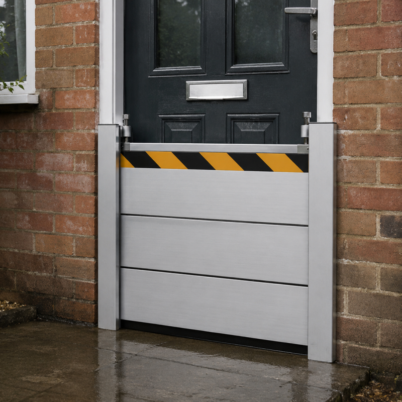 Modular Removable Flood Barrier Warehouse Aluminum Anti-Flood Control Barrier Heavy Duty Flood Defense System for Industrial Use