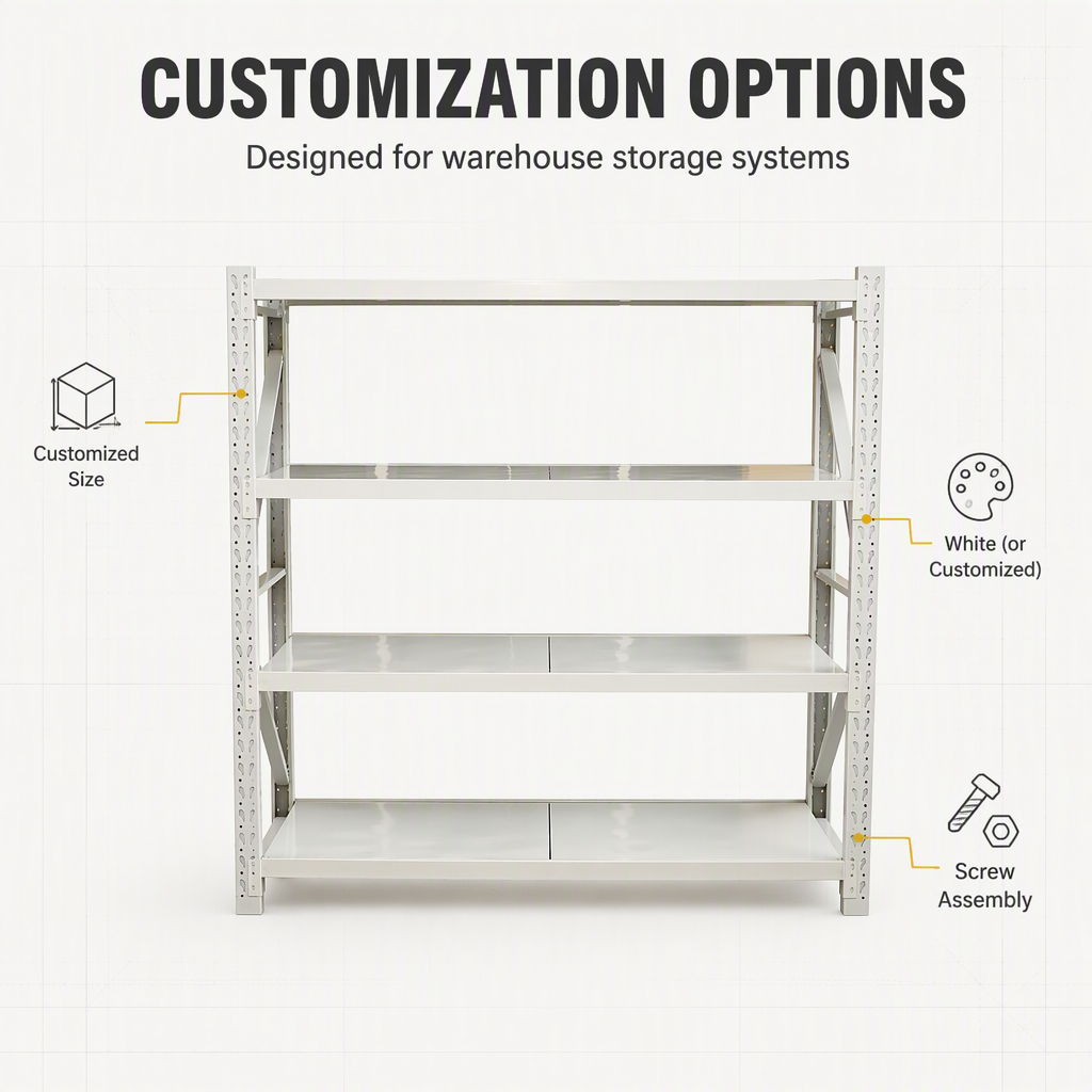Heavy Duty Steel Storage Rack Adjustable Metal Shelving Warehouse Pallet Racking Corrosion Resistant Industrial Shelves