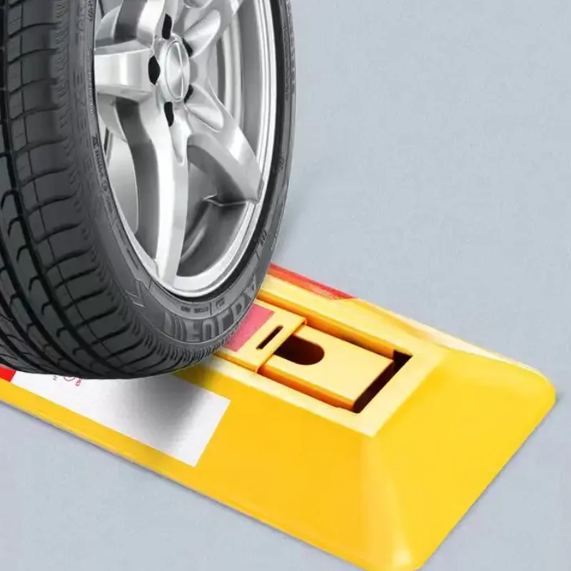Portable Folding Vehicle Security Barrier Offers Safety &amp; Protection For No Parking Spaces Or Lots