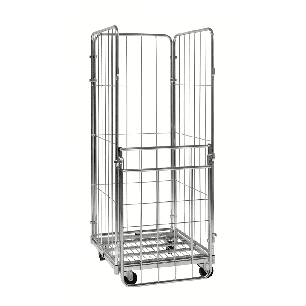 Medium Duty Moving Material Handling Transport Supermarket Logistics Rolling Cage Trolley Roll Container