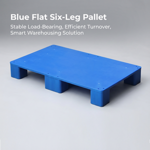 1006 Euro Single-Faced Flat Plastic Pallet Durable And Versatile HDPE Nine-Legged Crate Recycled Material For Warehouses