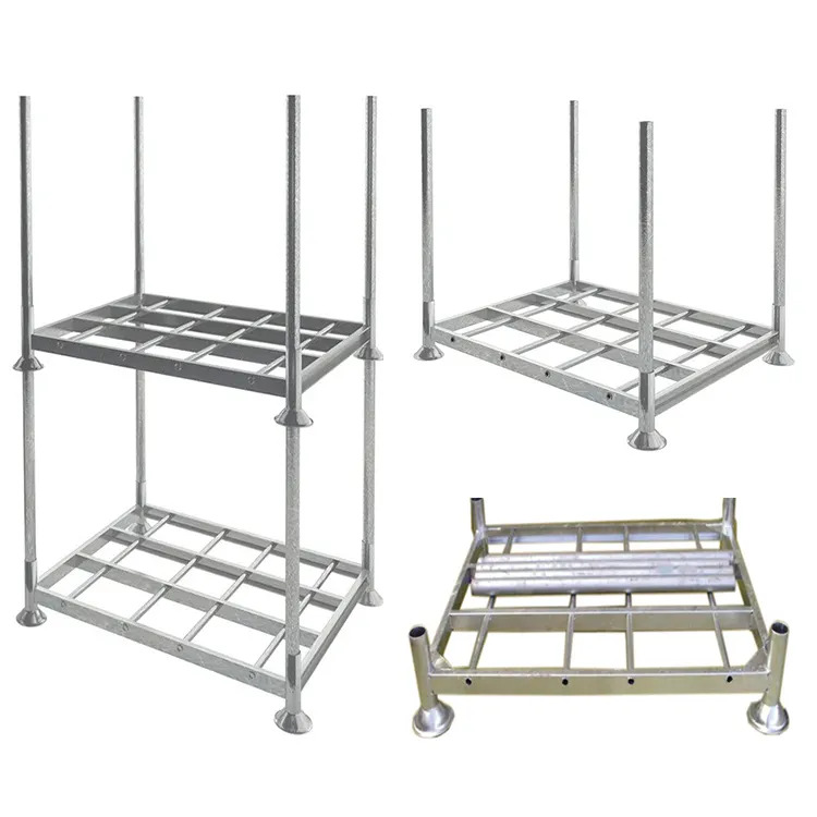 TER M1-2.0T Stackable Post Pallet Mild Steel Q235 Hot-Dip Galvanized Unassembled Rack 2000KG Capacity Storage Equipment