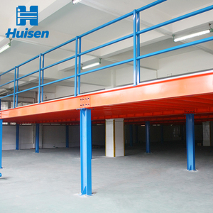 Heavy Duty Steel Warehouse Storage Mezzanine Platform