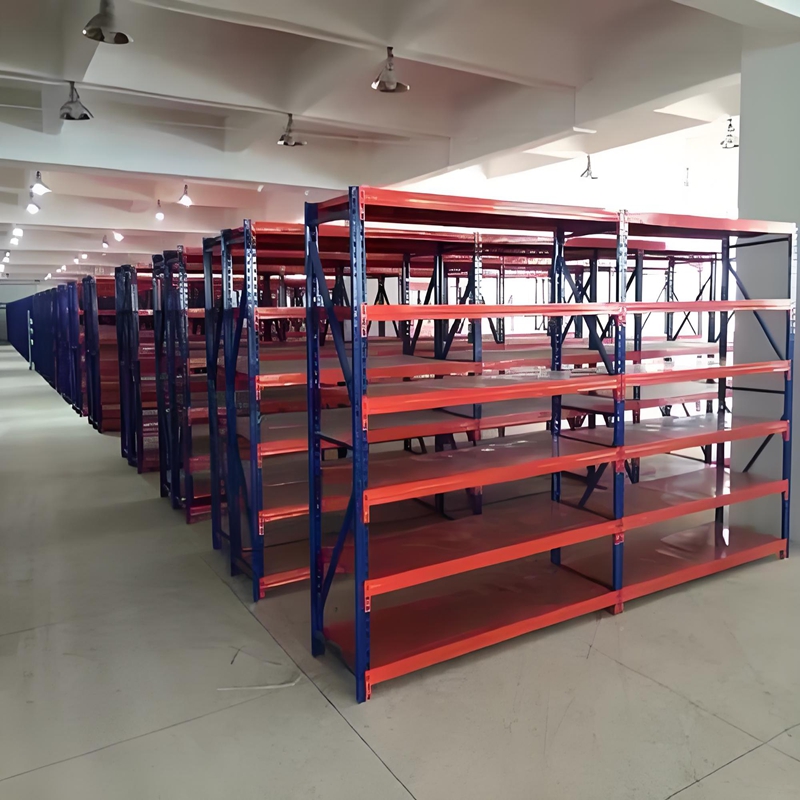 Adjustable 5-Layer Steel Metal Stacking Racks &amp; Shelves Anti-Rust Efficient Warehouse Storage Solution