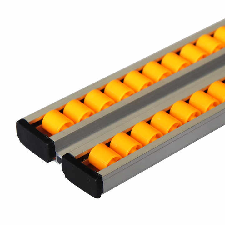 Gravity Flow Rail Roller Track PE ABS Wheel 200KG Load Carton Flow Rack FIFO Storage Sliding Shelf for Warehouse